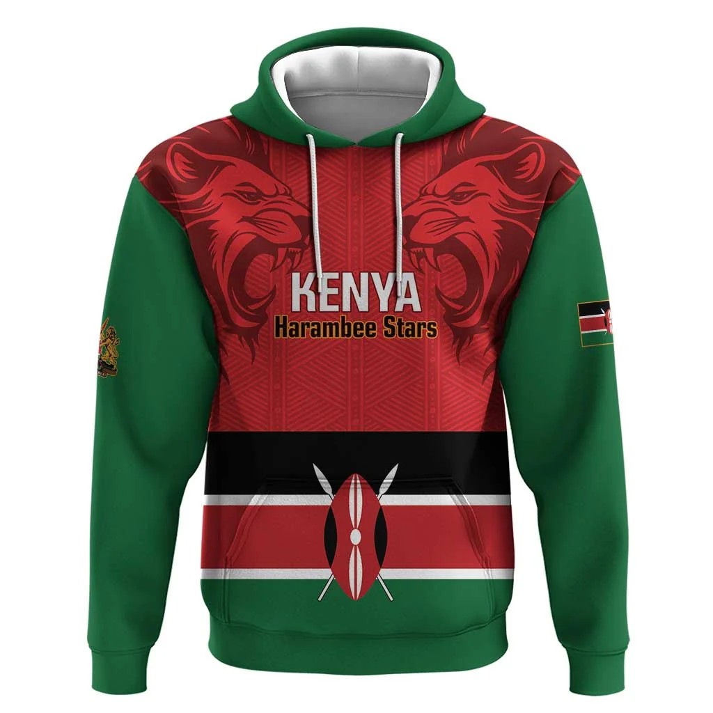 Street Fashion Kenya - Nieuwe Keniaanse voetbalhoodie voor heren, print-pullover