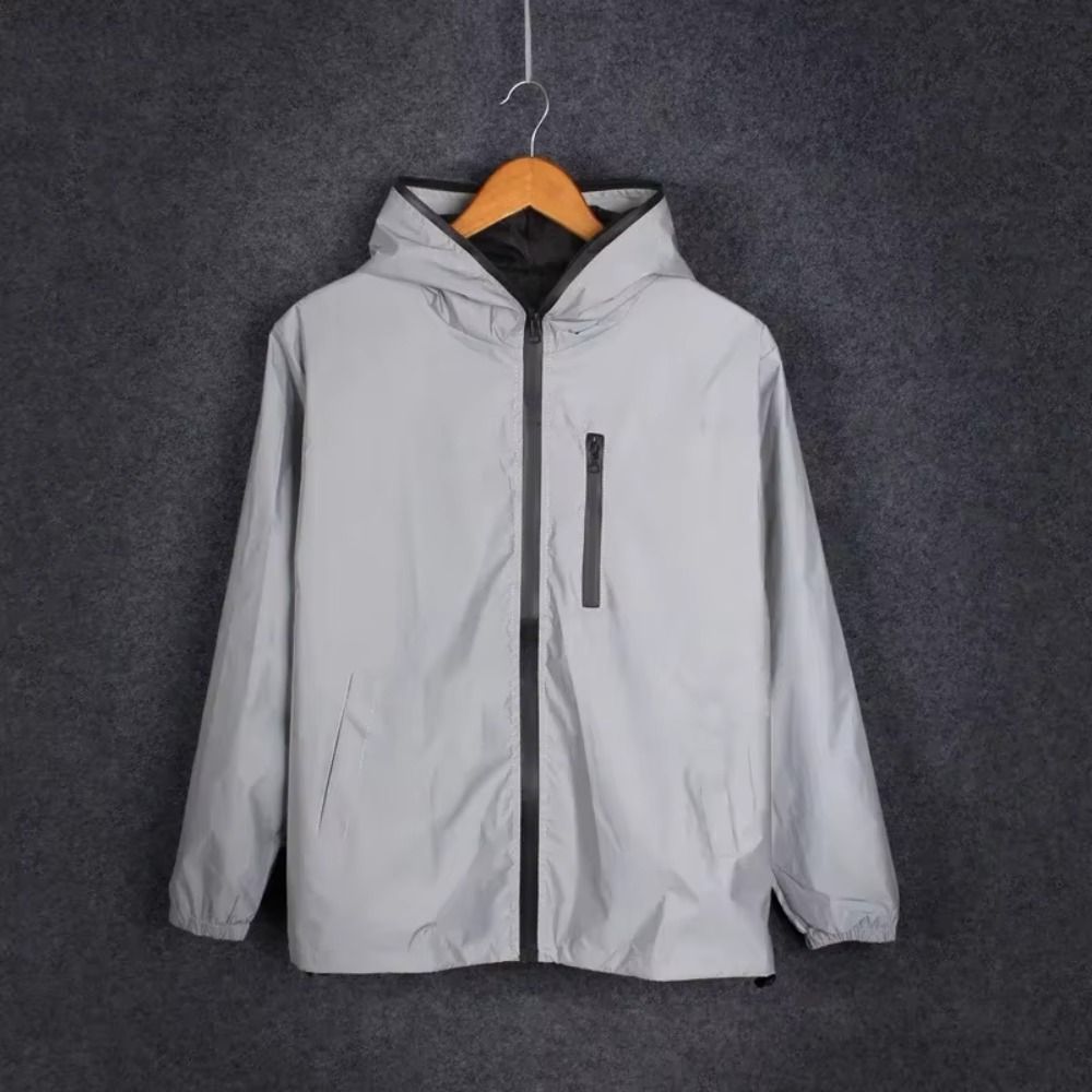 Street Fashion Boy - Nachtwaarschuwing reflecterende jassen lente/herfst winddichte capuchonjas