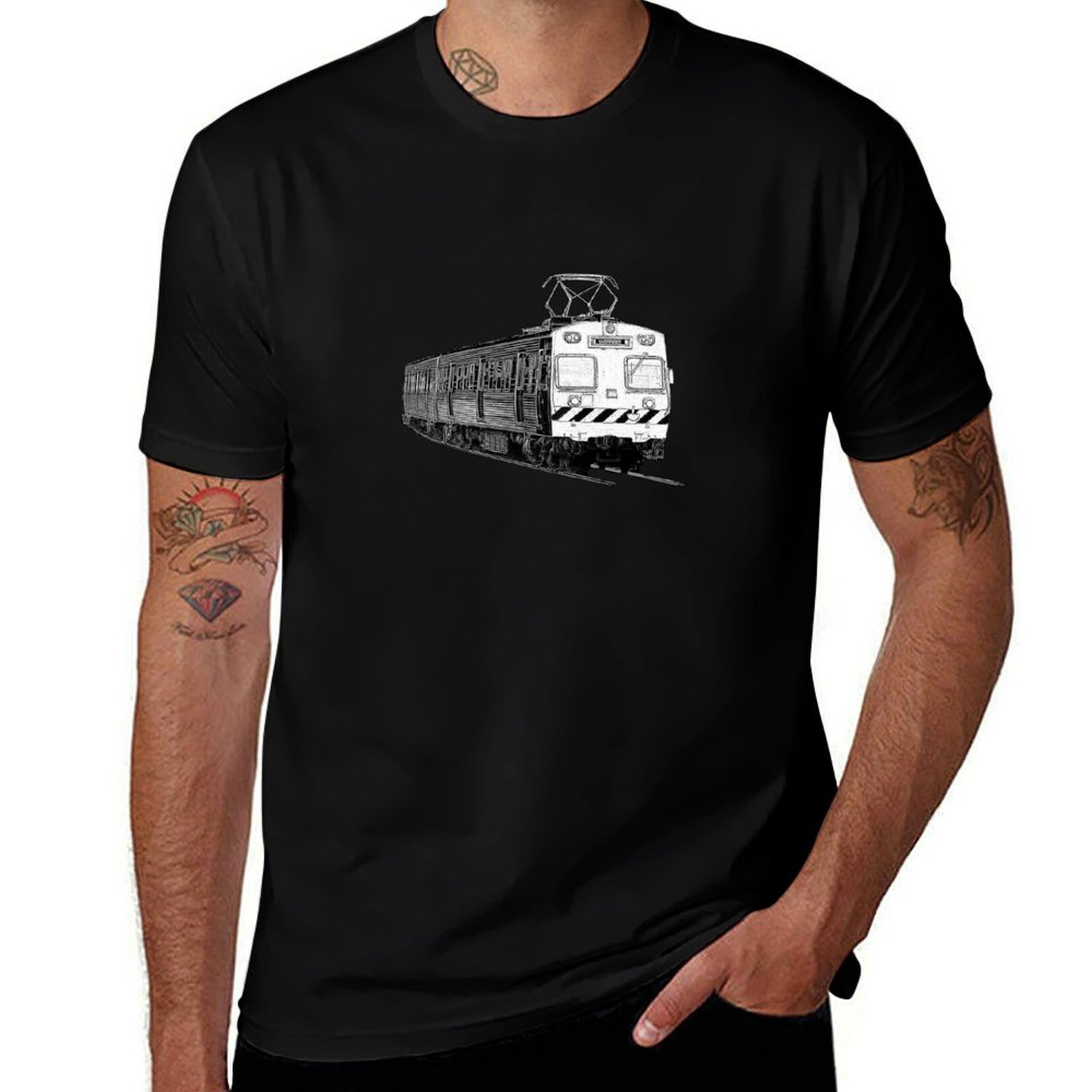 Street Fashion Melbourne - Melbourne Hitachi trein T-shirt Street Fashion