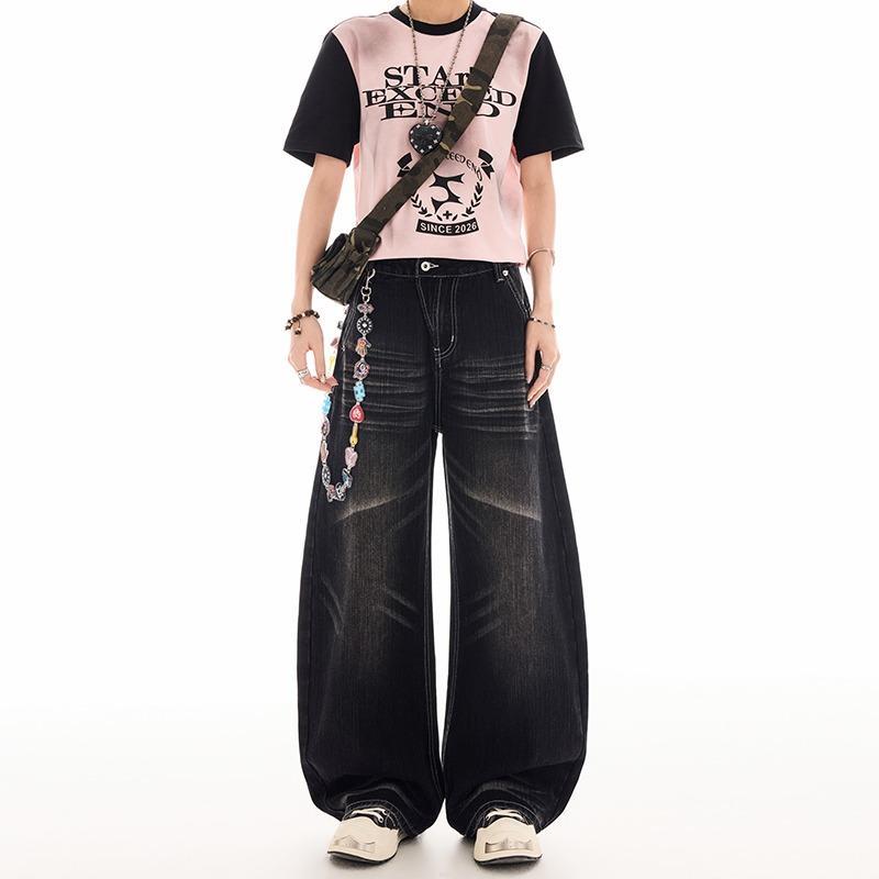Street Fashion Boy - Heren Street Vintage wijde pijpen blauwe