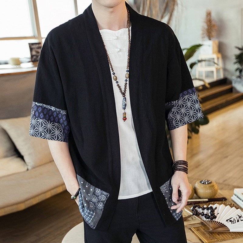 Street Fashion Japan - Japanse Kimono Mannen Vest Streetwear Yukata