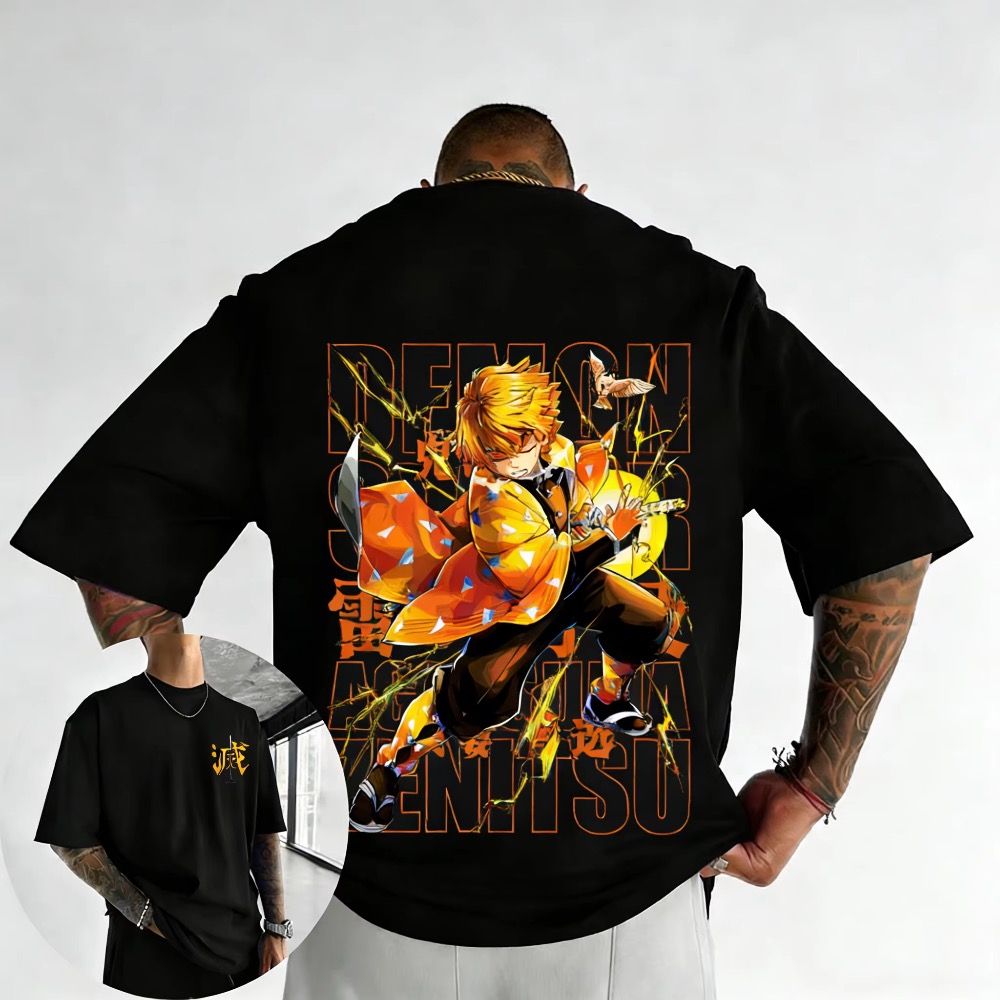 Plus Size Demon Slayer Zomer A - Street Fashion Anime recensie en prijs
