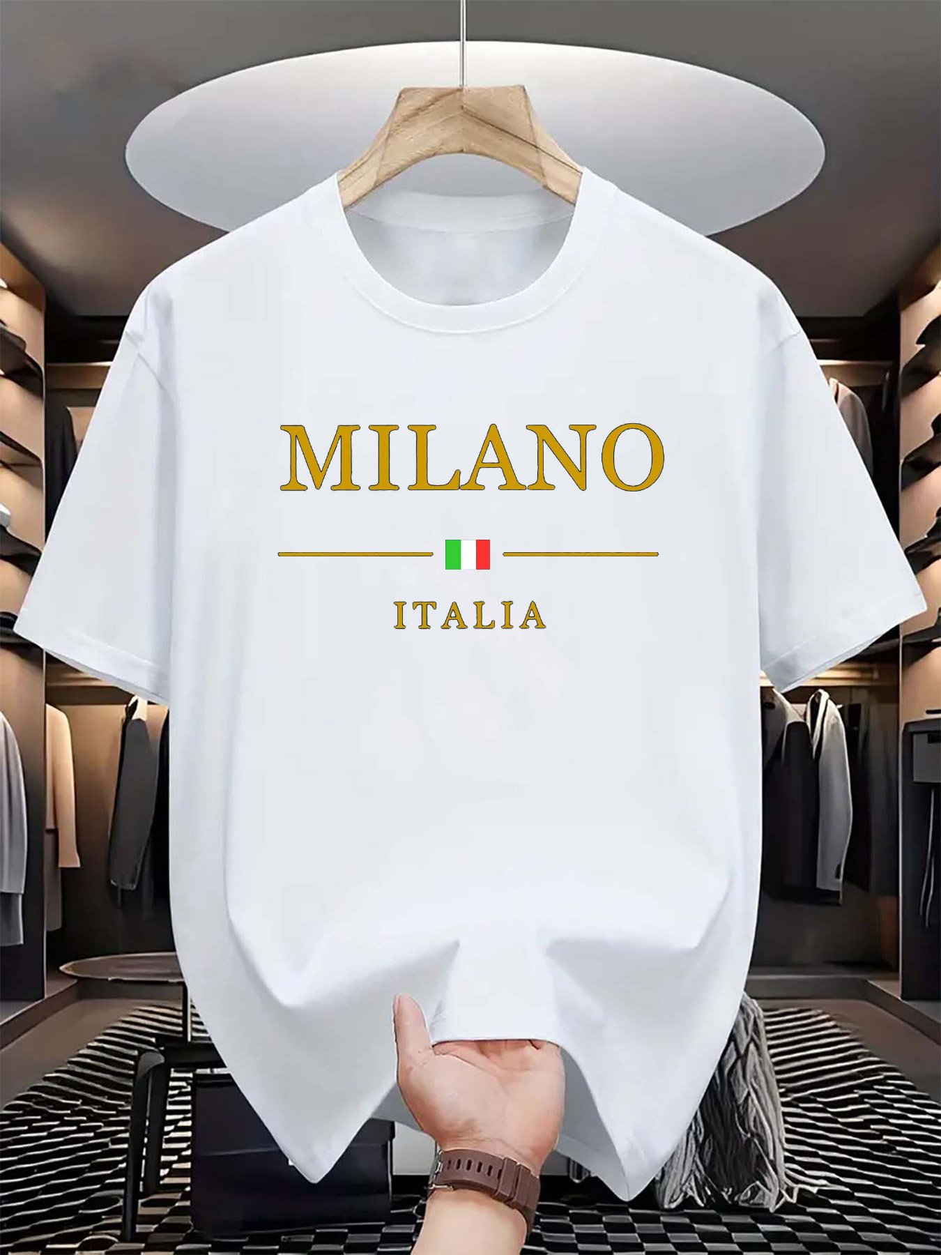 Italiaans Milaan Print Heren D - Street Fashion In Milan recensie en prijs