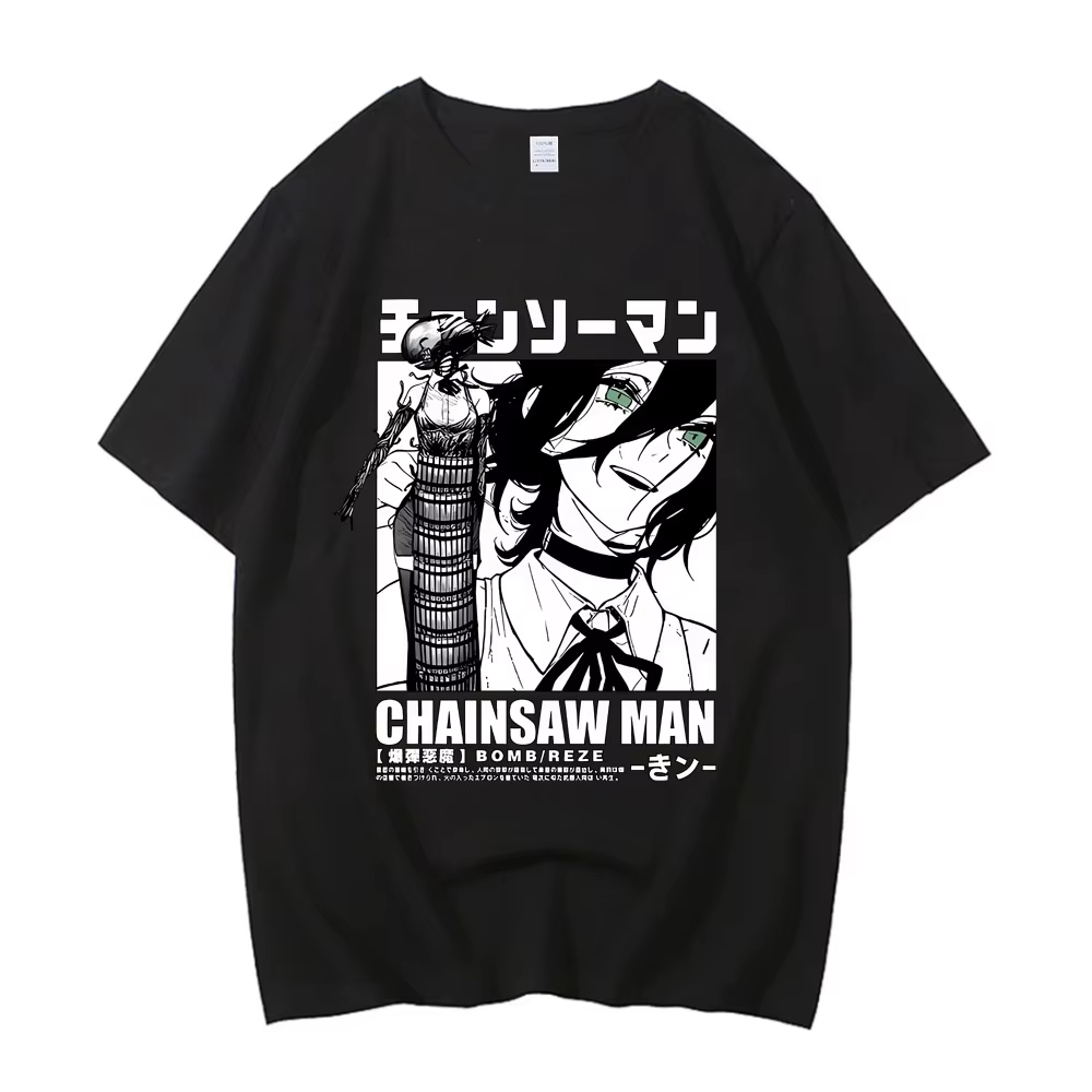 2026 Nieuwe Chainsaw Man Asa T - Street Fashion Anime recensie en prijs