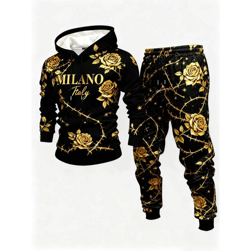 Herenhoodie met modieuze patro - Street Fashion In Milan recensie en prijs
