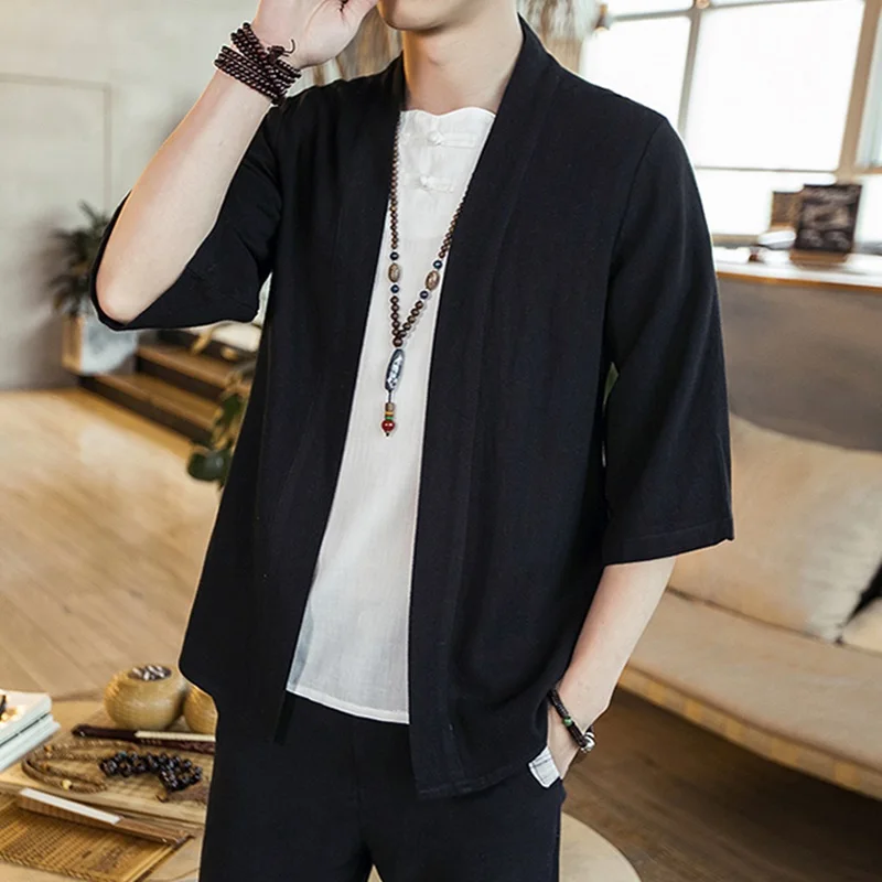 Japanse Kimono Mannen Vest Str - Street Fashion Japan recensie en prijs