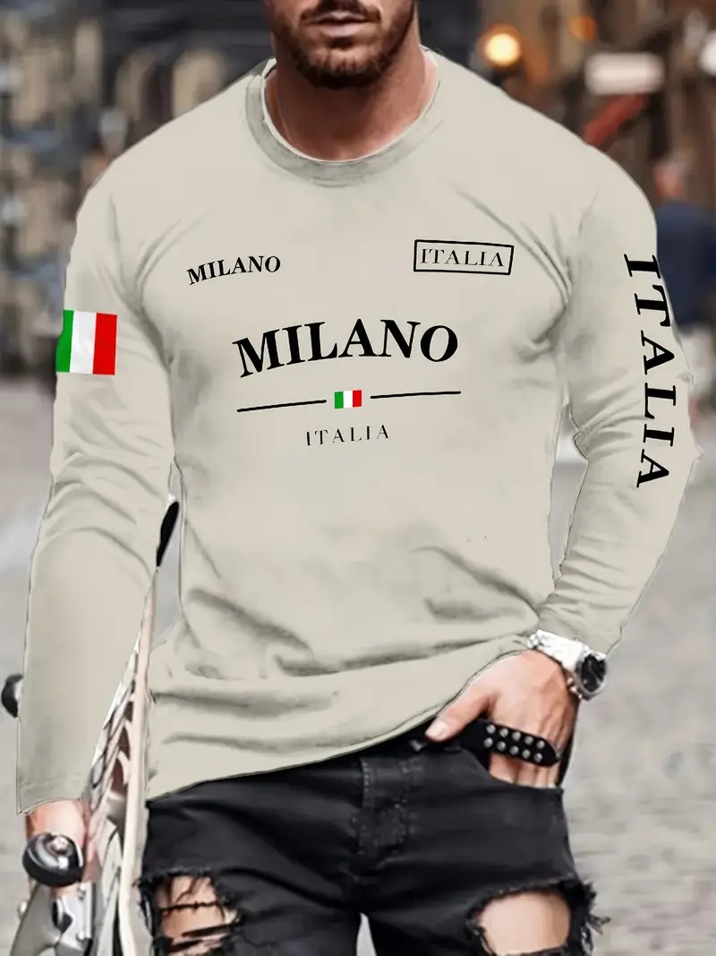 2026 Lente/Zomer Heren T-shirt - Street Fashion In Milan recensie en prijs
